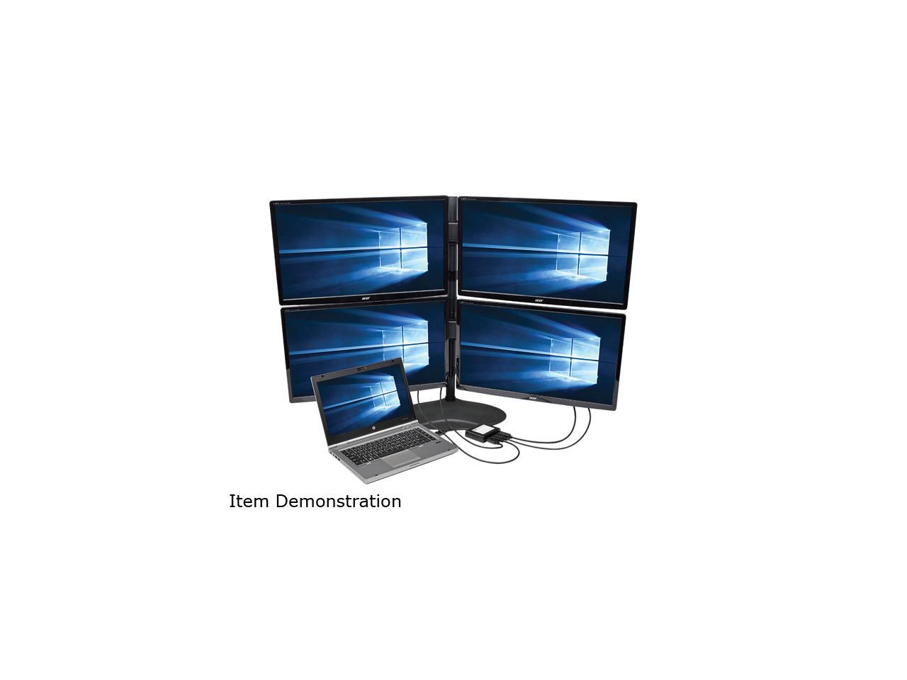 Tripp Lite B156-004-V2 4-Port DisplayPort 1.2 Multi-Stream Transport (MST) Hub, 3840 x 2160 (4K x 2K) UHD