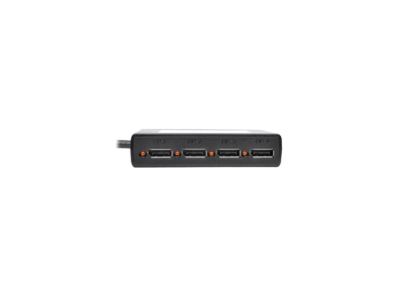 Tripp Lite B156-004-V2 4-Port DisplayPort 1.2 Multi-Stream Transport (MST) Hub, 3840 x 2160 (4K x 2K) UHD
