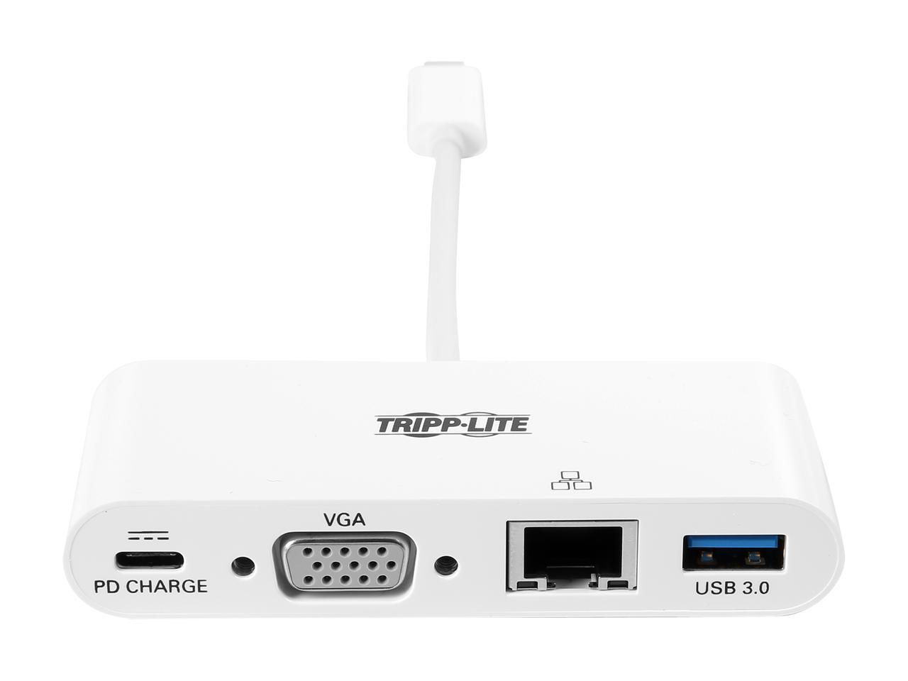 Tripp Lite USB C to VGA Multiport Adapter Converter Hub USB Type C to VGA (U444-06N-VGU-C)