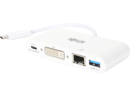 Tripp Lite USB C to DVI Multiport Adapter Converter Hub 6in USB Type C to DVI (U444-06N-DGU-C)