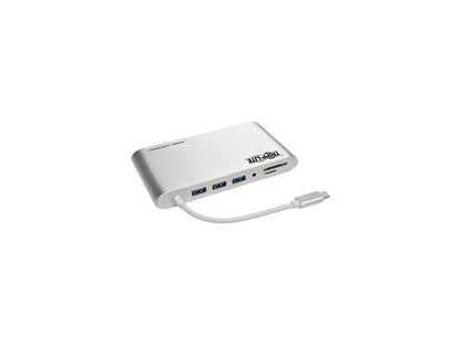 Tripp Lite USB 3.1 Gen 1 USB-C Docking Station w/ USB-A, DVI, HDMI, VGA, DP, MDP, Gigabit Ethernet, Mem Card, 3.5 mm & USB-C Charging Port (U442-DOCK1)