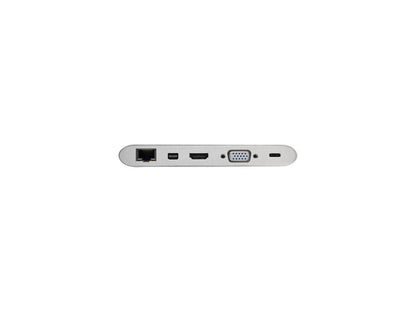 Tripp Lite USB 3.1 Gen 1 USB-C Docking Station w/ USB-A, DVI, HDMI, VGA, DP, MDP, Gigabit Ethernet, Mem Card, 3.5 mm & USB-C Charging Port (U442-DOCK1)