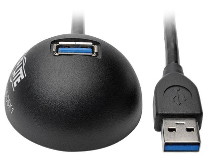 Tripp Lite 1-Port USB 3.0 SuperSpeed Desktop Extension Cable (M/F), USB Type-A, 6 ft. (U324-006-DSK1)