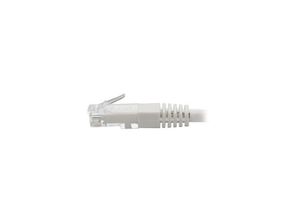 Tripp Lite 2ft Cat6 Gigabit Molded Patch Cable RJ45 M/M 550MHz 24 AWG White