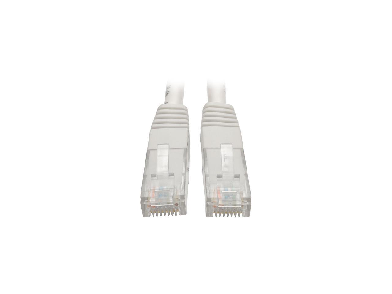 Tripp Lite 15ft Cat6 Gigabit Molded Patch Cable RJ45 M/M 550MHz 24AWG White