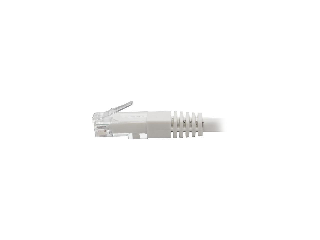 Tripp Lite 15ft Cat6 Gigabit Molded Patch Cable RJ45 M/M 550MHz 24AWG White
