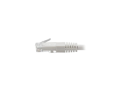 Tripp Lite 15ft Cat6 Gigabit Molded Patch Cable RJ45 M/M 550MHz 24AWG White