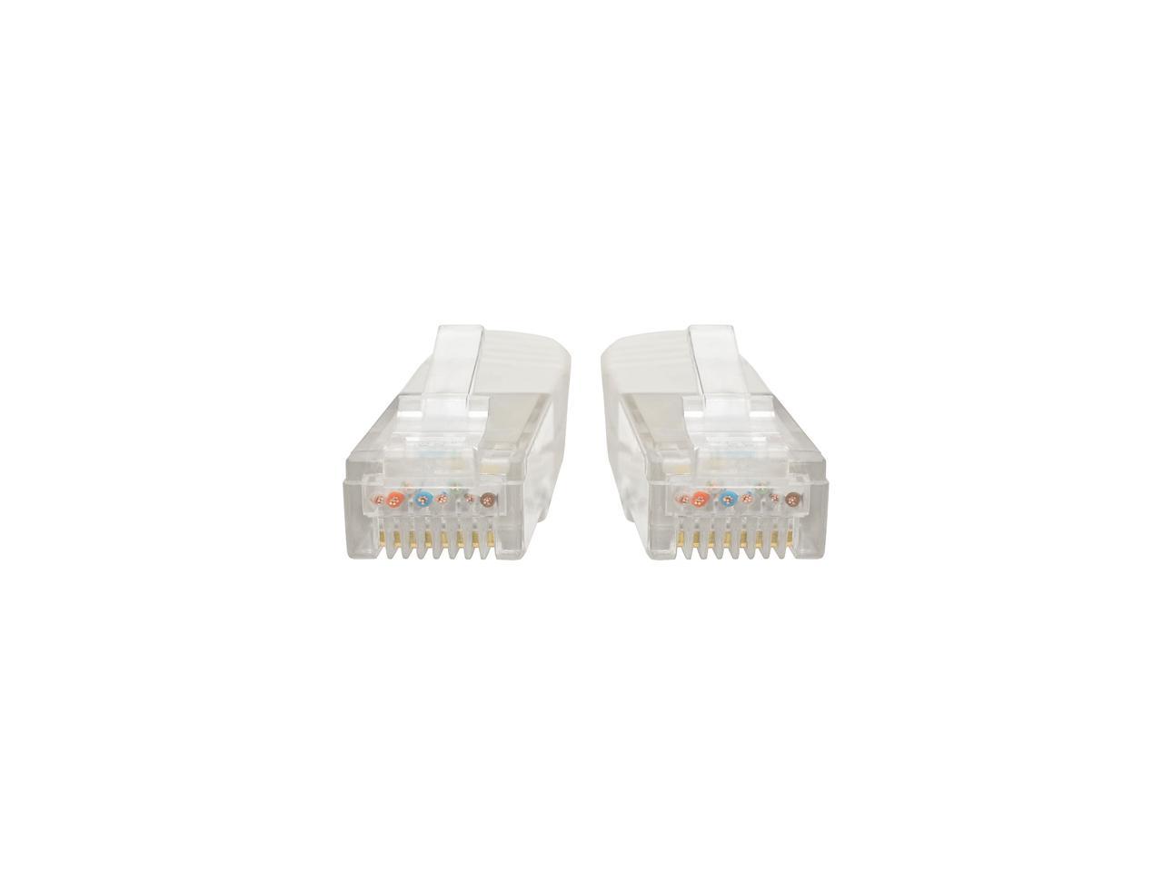 Tripp Lite 15ft Cat6 Gigabit Molded Patch Cable RJ45 M/M 550MHz 24AWG White