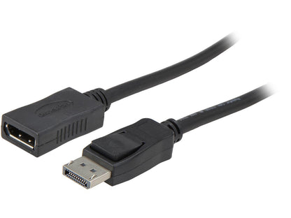 Tripp Lite P579-010 10 ft. Black DisplayPort Extension Cable with Latch, 4K x 2K (3840 x 2160) @ 60 Hz, HDCP 2.2 (M/F) Male to Female