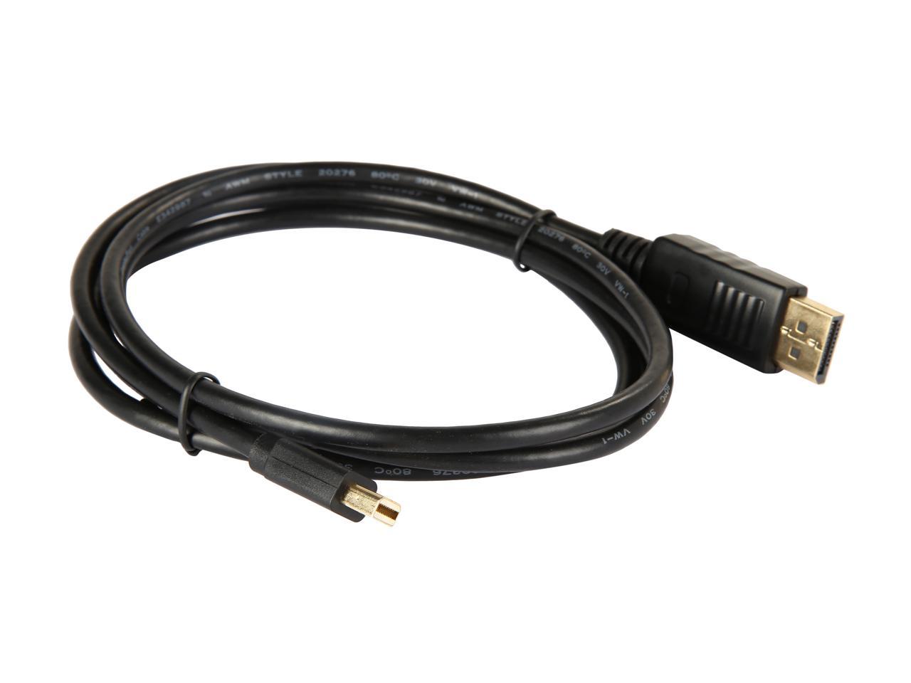Tripp Lite Mini DisplayPort to DisplayPort 1.2 Adapter Cable 4K @ 60Hz 6 ft. (P583-006-BK)