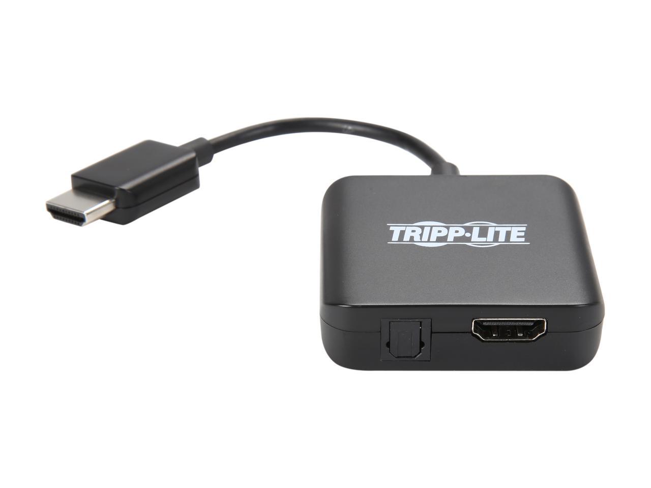 Tripp Lite P130-06N-AUDIO UHD 4K x 2K @ 30 Hz HDMI Audio De-Embedder/Extractor with Built-In HDMI Cable