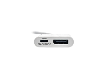 Tripp Lite USB C to DisplayPort Adapter w/ PD Charging USB Type C to DP 6in (U444-06N-DP-C)