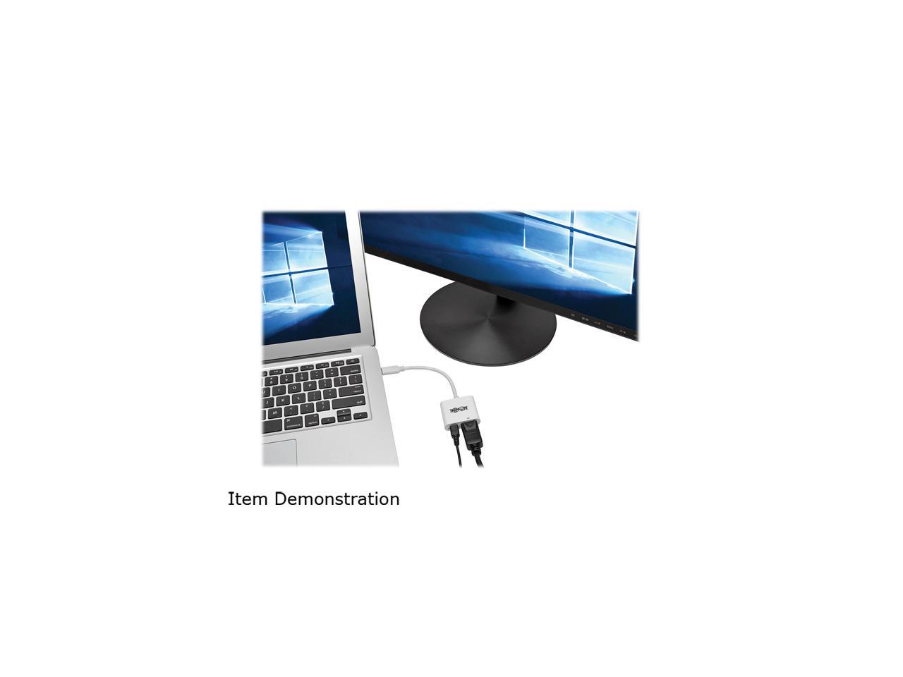 Tripp Lite USB C to DisplayPort Adapter w/ PD Charging USB Type C to DP 6in (U444-06N-DP-C)