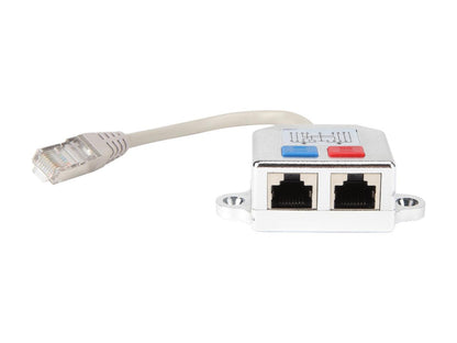 Tripp Lite RJ45 Splitter Adapter Cable 10/100 Ethernet Cat5/Cat5e M/2xF 6in (N035-001)