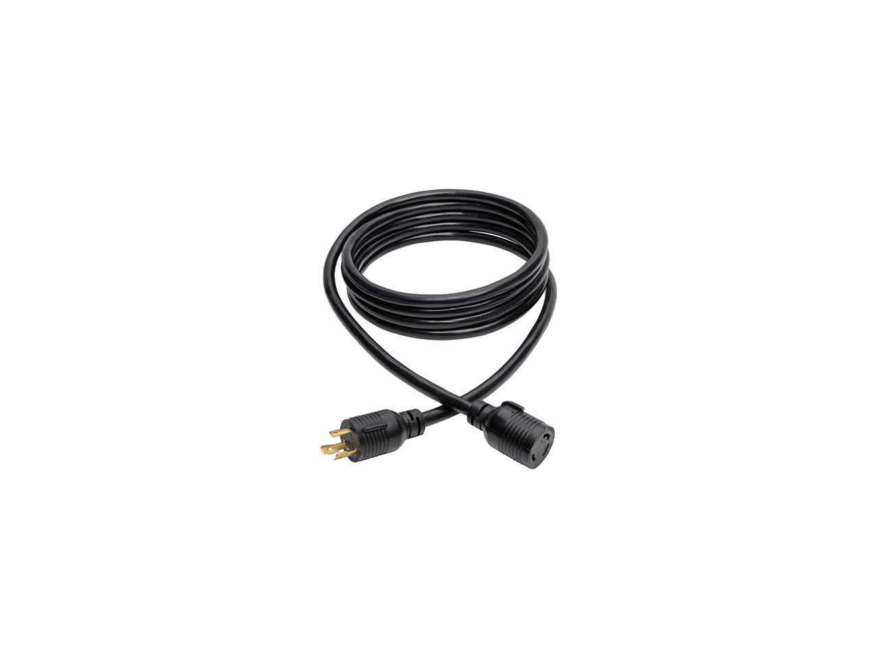 Tripp Lite L6-30P to L6-30R Heavy-Duty Extension Cord - 30A, 250V, 10 AWG, 14 ft., Black (P041-014)