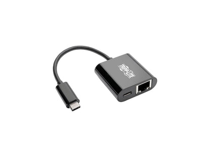 Tripp Lite USB C to Gigabit Ethernet Adapter USB Type C to Gbe PD Charging (U436-06N-GB-C)