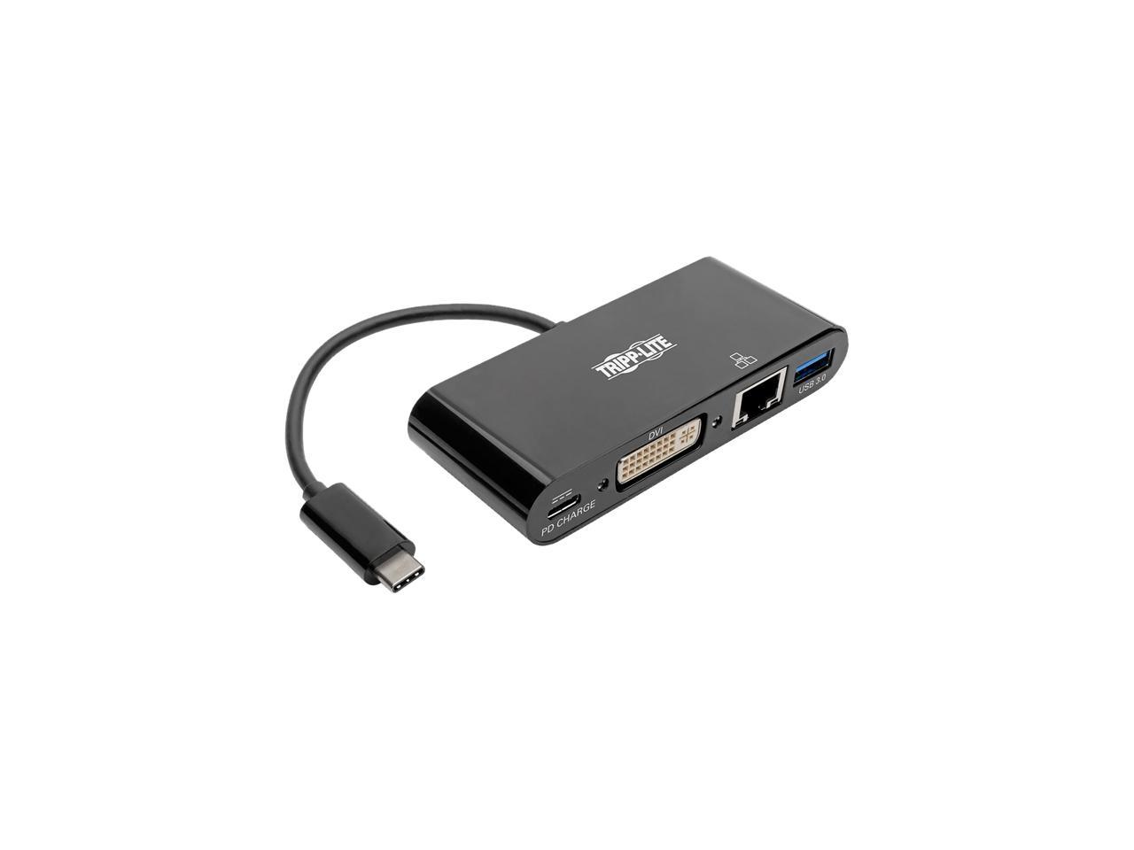 Tripp Lite USB C to DVI Multiport Adapter Converter Dock USB Type C to DVI (U444-06N-DGUB-C)