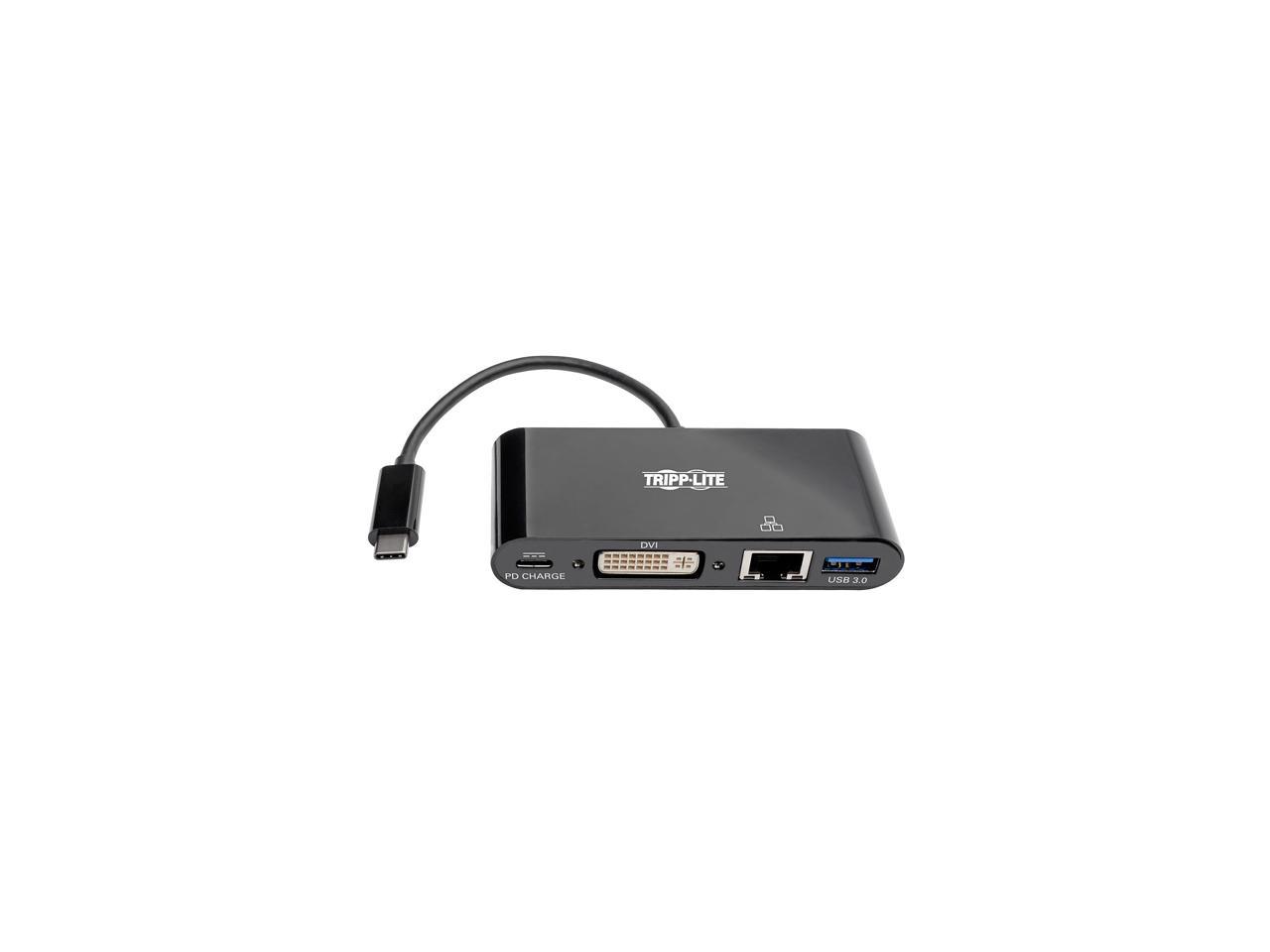 Tripp Lite USB C to DVI Multiport Adapter Converter Dock USB Type C to DVI (U444-06N-DGUB-C)