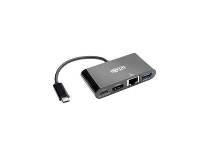Tripp Lite USB C to HDMI Multiport Adapter Dock 4K USB Type C to HDMI Black (U444-06N-H4GUBC)
