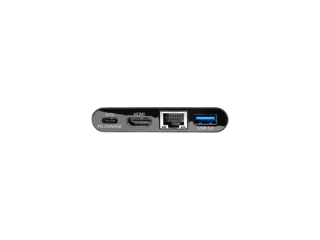 Tripp Lite USB C to HDMI Multiport Adapter Dock 4K USB Type C to HDMI Black (U444-06N-H4GUBC)