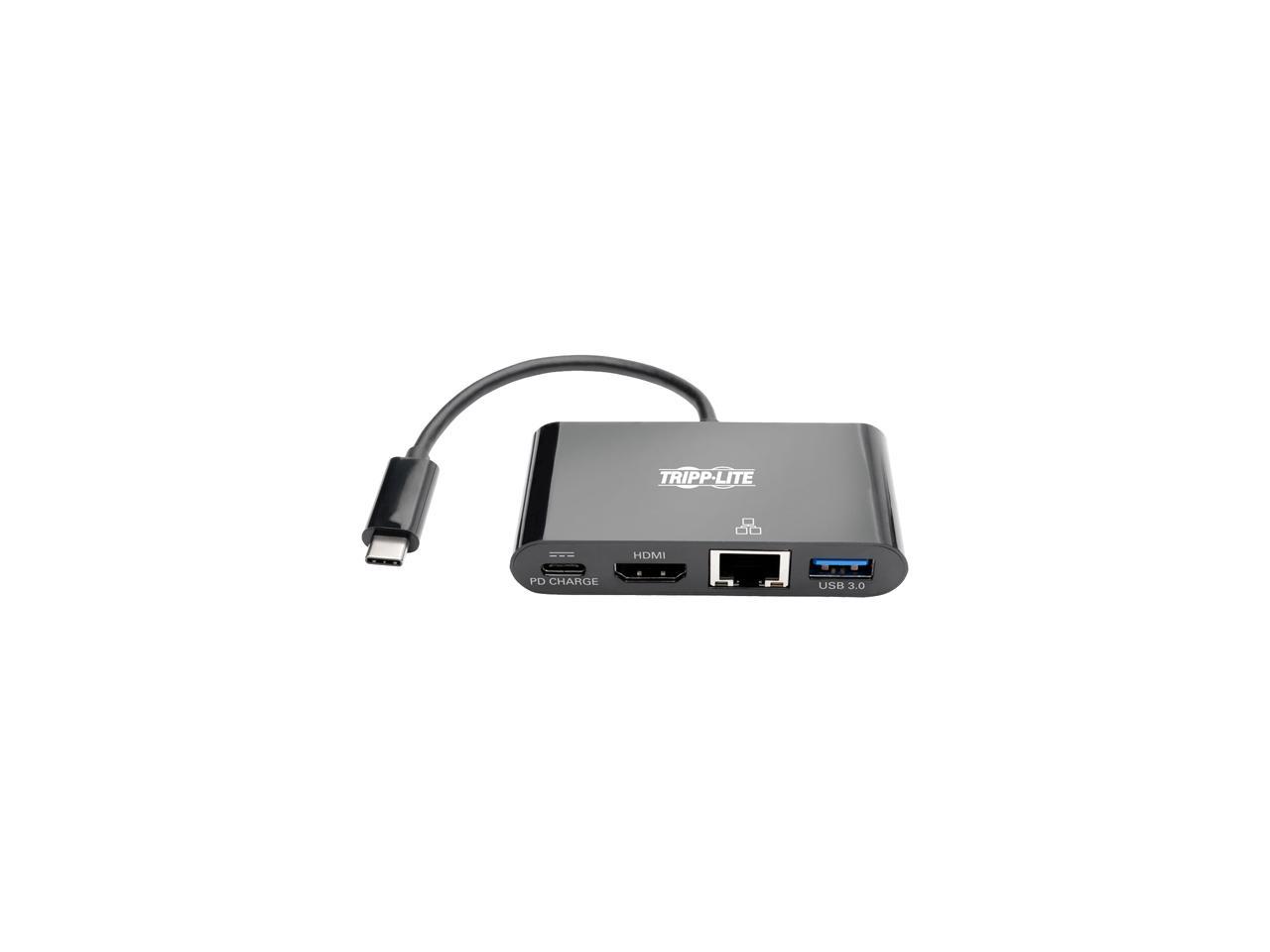Tripp Lite USB C to HDMI Multiport Adapter Dock USB Type C to HDMI Black (U444-06N-HGUB-C)