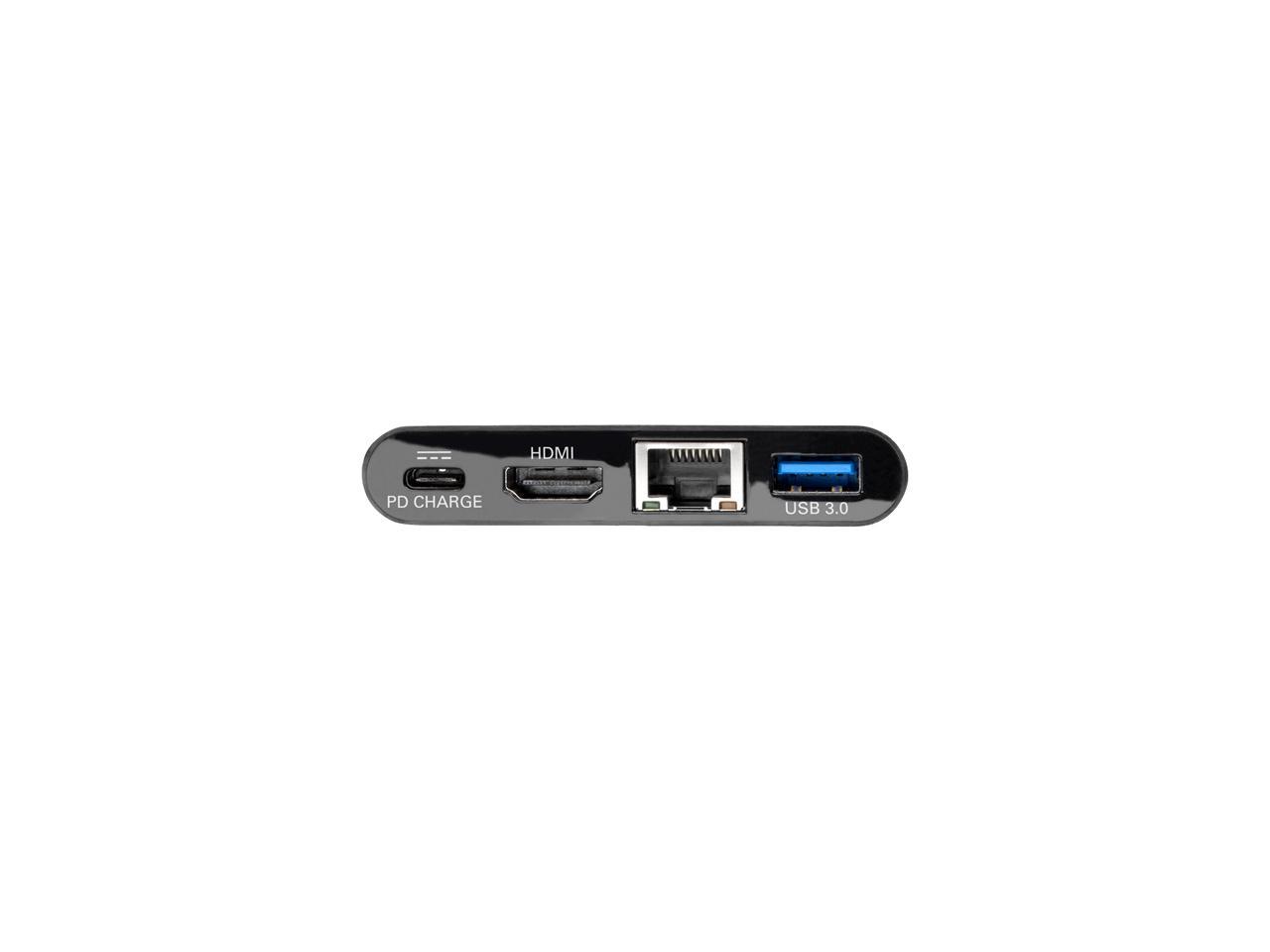 Tripp Lite USB C to HDMI Multiport Adapter Dock USB Type C to HDMI Black (U444-06N-HGUB-C)