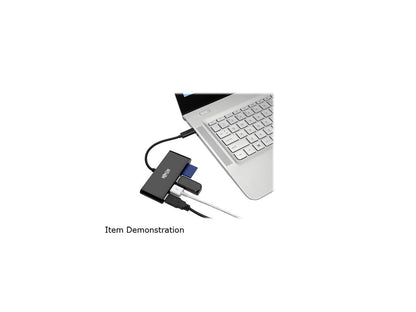 Tripp Lite USB C Hub Multiport w/ 3x USB-A Hub Micro SD, SD/MMC Card Reader (U460-003-3AMB)