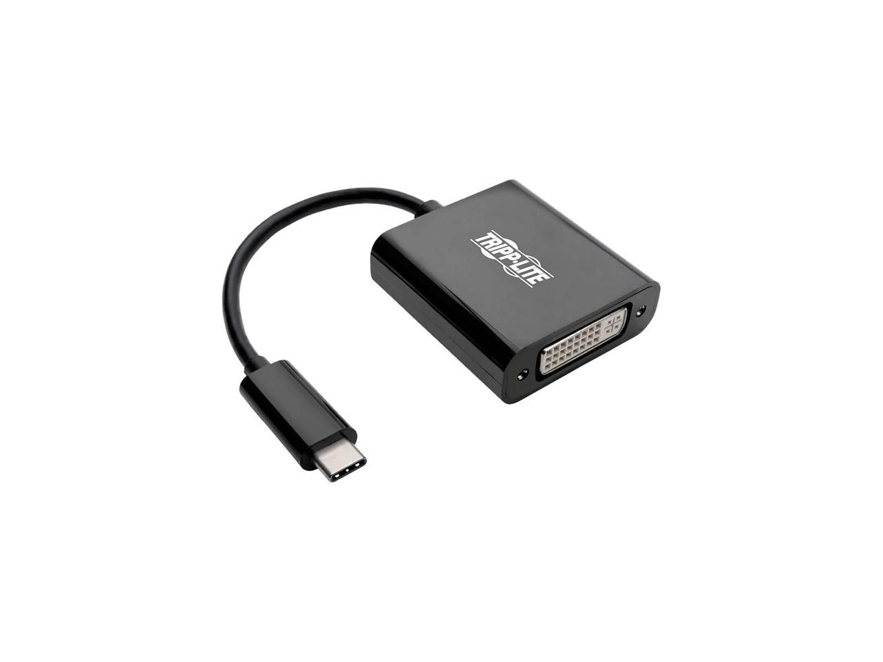 Tripp Lite USB C to DVI Adapter Converter 1080P M/F Black USB Type C to DVI (U444-06N-DVIBAM)