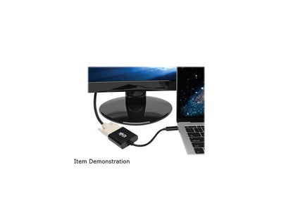 Tripp Lite USB C to DVI Adapter Converter 1080P M/F Black USB Type C to DVI (U444-06N-DVIBAM)