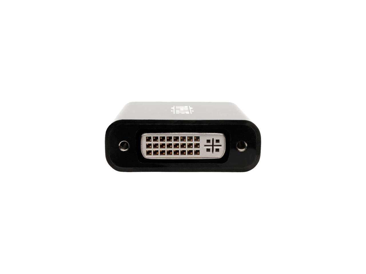 Tripp Lite USB C to DVI Adapter Converter 1080P M/F Black USB Type C to DVI (U444-06N-DVIBAM)