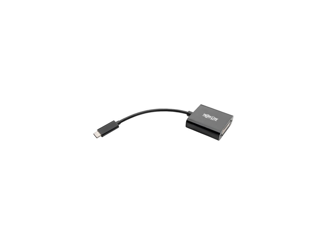 Tripp Lite USB C to DVI Adapter Converter 1080P M/F Black USB Type C to DVI (U444-06N-DVIBAM)