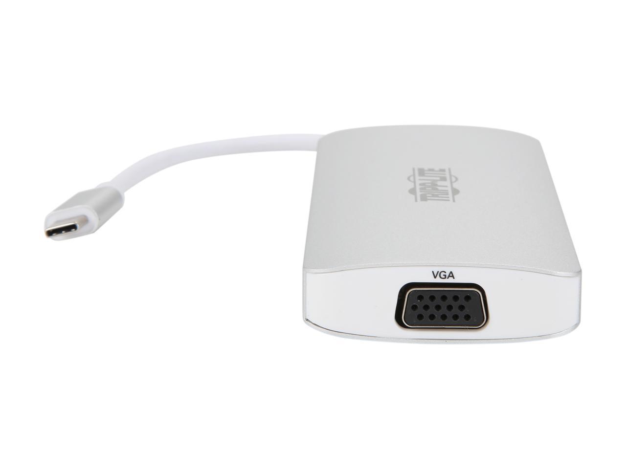 Tripp Lite USB C Docking Station w/USB Hub, 2x HDMI, VGA, PD Charging 1080p (U442-DOCK12-S)