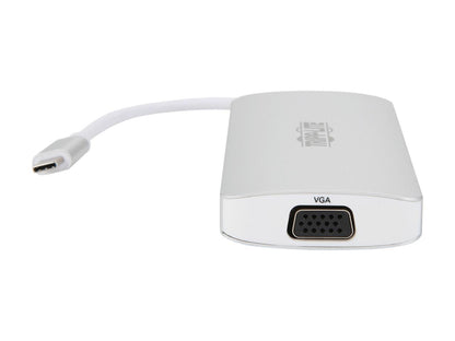 Tripp Lite USB C Docking Station w/USB Hub, 2x HDMI, VGA, PD Charging 1080p (U442-DOCK12-S)