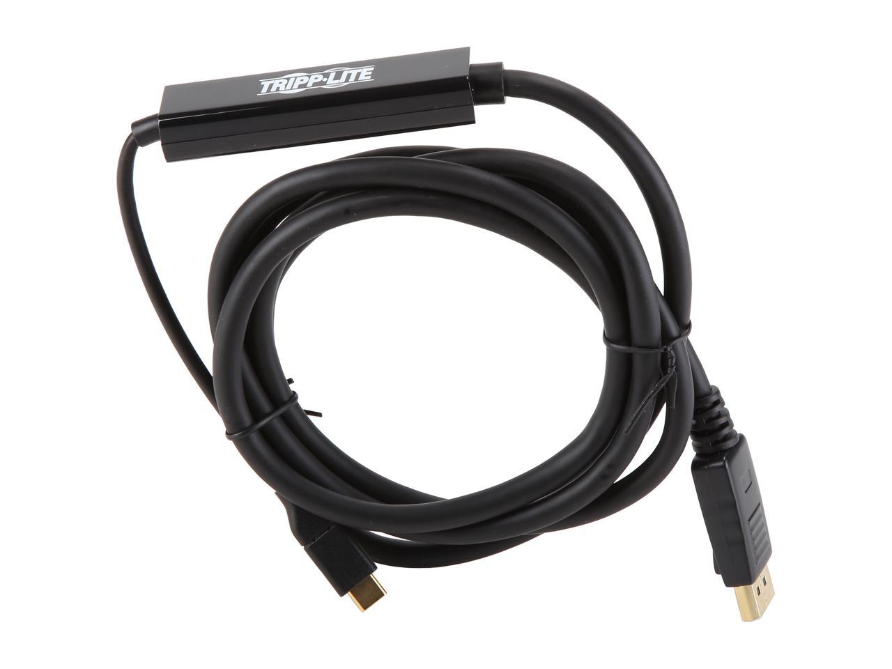 Tripp Lite USB C to DisplayPort 4k Adapter Cable USB Type C to DP M/M 6ft (U444-006-DP)