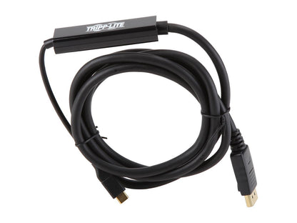 Tripp Lite USB C to DisplayPort 4k Adapter Cable USB Type C to DP M/M 6ft (U444-006-DP)
