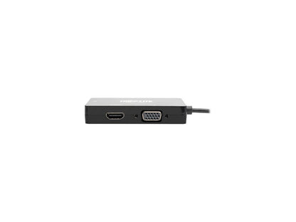 Tripp Lite USB C Multiport Adapter HDMI / DVI / VGA 4Kx2K USB Type C Black (U444-06N-HDV4KB)