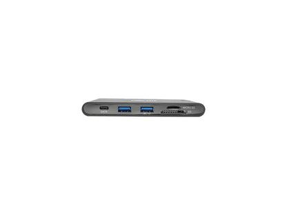 Tripp Lite USB C Docking Station HDMI VGA GbE PD Charging USB Hub 4K Black (U442-DOCK3-B)