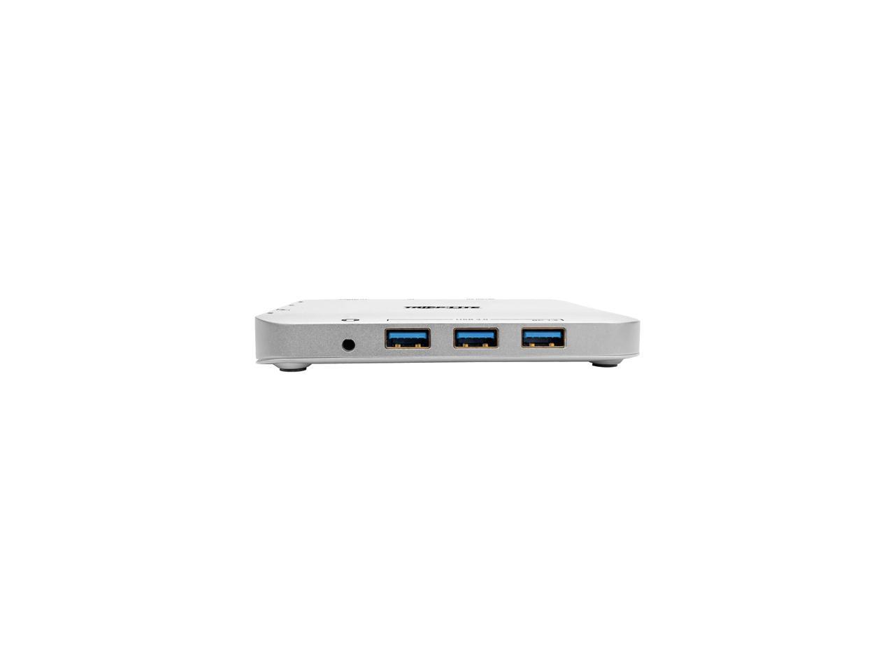 Tripp Lite USB C Docking Station w/ USB Hub mDP HDMI VGA GbE PD Charging 4K (U442-DOCK2-S)