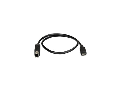 StarTech USB2CB50CM USB C to USB B Printer Cable - 1.6 ft / 0.5m - USB C Printer Cable - USB C to USB B Cable - USB Type C to Type B