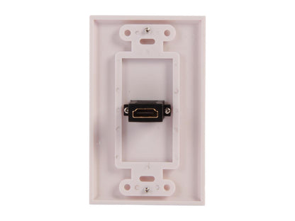 StarTech.com HDMIPLATE Single Outlet Female HDMI® Wall Plate -White
