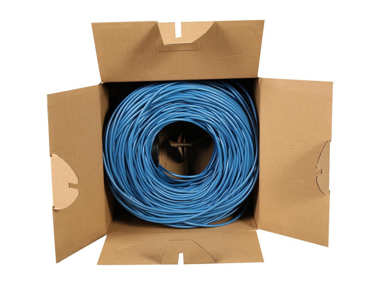 StarTech.com WIRRJ45BLRL 1000 ft Bulk Cat 5e Ethernet Cable - Stranded - Blue - Bulk Ethernet Cable - Blue Cat 5 Wire - 1000ft