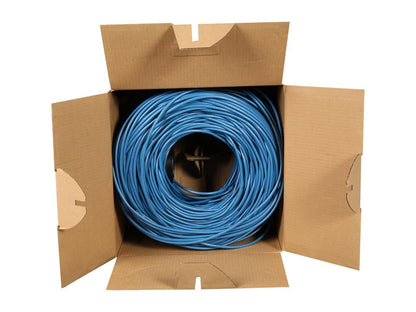 StarTech.com WIRRJ45BLRL 1000 ft Bulk Cat 5e Ethernet Cable - Stranded - Blue - Bulk Ethernet Cable - Blue Cat 5 Wire - 1000ft