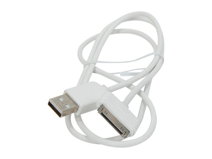 StarTech.com USB2ADC1M White Apple Dock Connector to USB Cable for iPod / iPhone / iPad