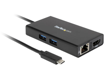 StarTech.com DKT30CHPD USB-C Multiport Adapter with 4K HDMI - 2x USB-A Ports - 60W PD - Black