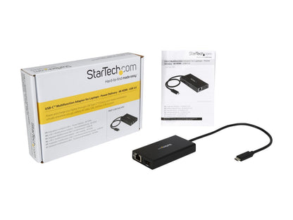 StarTech.com DKT30CHPD USB-C Multiport Adapter with 4K HDMI - 2x USB-A Ports - 60W PD - Black