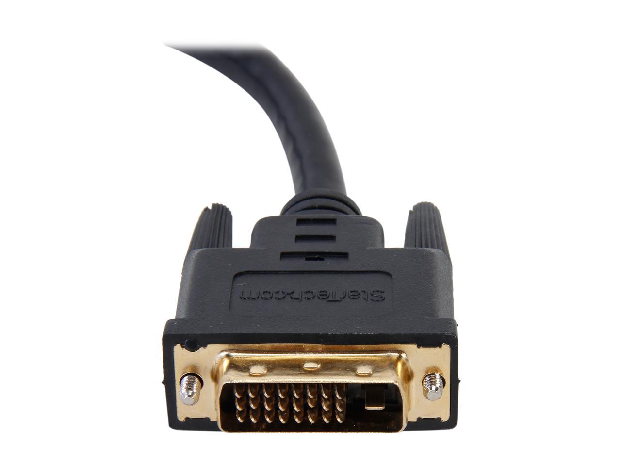 StarTech.com HDDVIFM8IN 8in HDMI to DVI-D Video Cable Adapter - HDMI Female to DVI Male - HDMI to DVI Dongle Adapter Cable