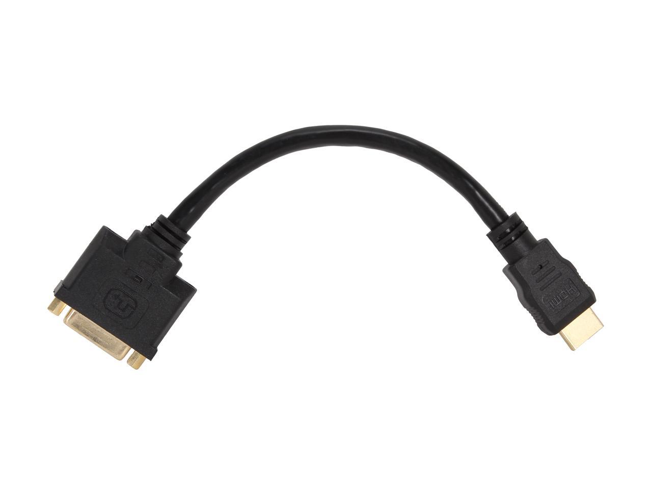 StarTech.com HDDVIMF8IN 8in HDMI to DVI-D Video Cable Adapter - HDMI Male to DVI Female - HDMI to DVI Dongle Adapter Cable