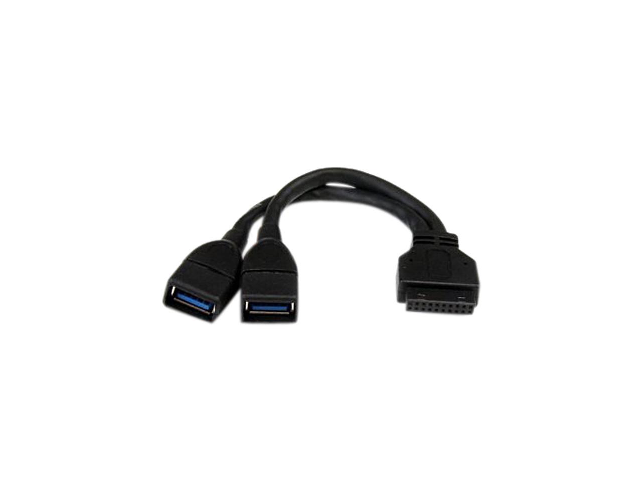 StarTech.com 2 Port Internal USB 3.0 Motherboard Header Adapter Cable