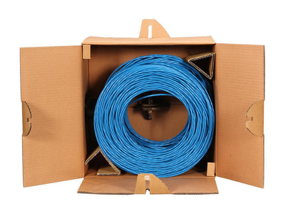StarTech.com WIRC6CMPBLU 1000 ft Roll of Blue Plenum CMP Cat 6 Solid UTP Bulk Cable - CMP/FT6 Plenum Fire Rating - ETL Verified - 23 AWG - 1000ft Cat6