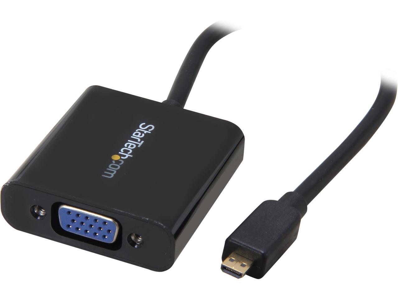 StarTech.com MCHD2VGAE2 Micro HDMI to VGA Adapter Converter for Smartphones / Ultrabook / Tablet - 1 pack